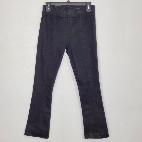 HELMET LANG Black Denim Crop Leggings 26 EUC - Picture 1 of 7